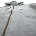 Polo Ralph Lauren 90s Reverse Weave Zip Hoodie, Gray, Large, with Small Pony Embroidery