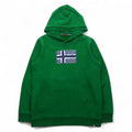 NAPAPIJRI Pullover Hoodie, Medium, Green, Cotton, Fleece Lining, Front Pocket