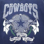 SIGNAL SPORTS USA Made 90s NFL Print Sweatshirt L Navy Cotton DALLAS COWBOYS 1992