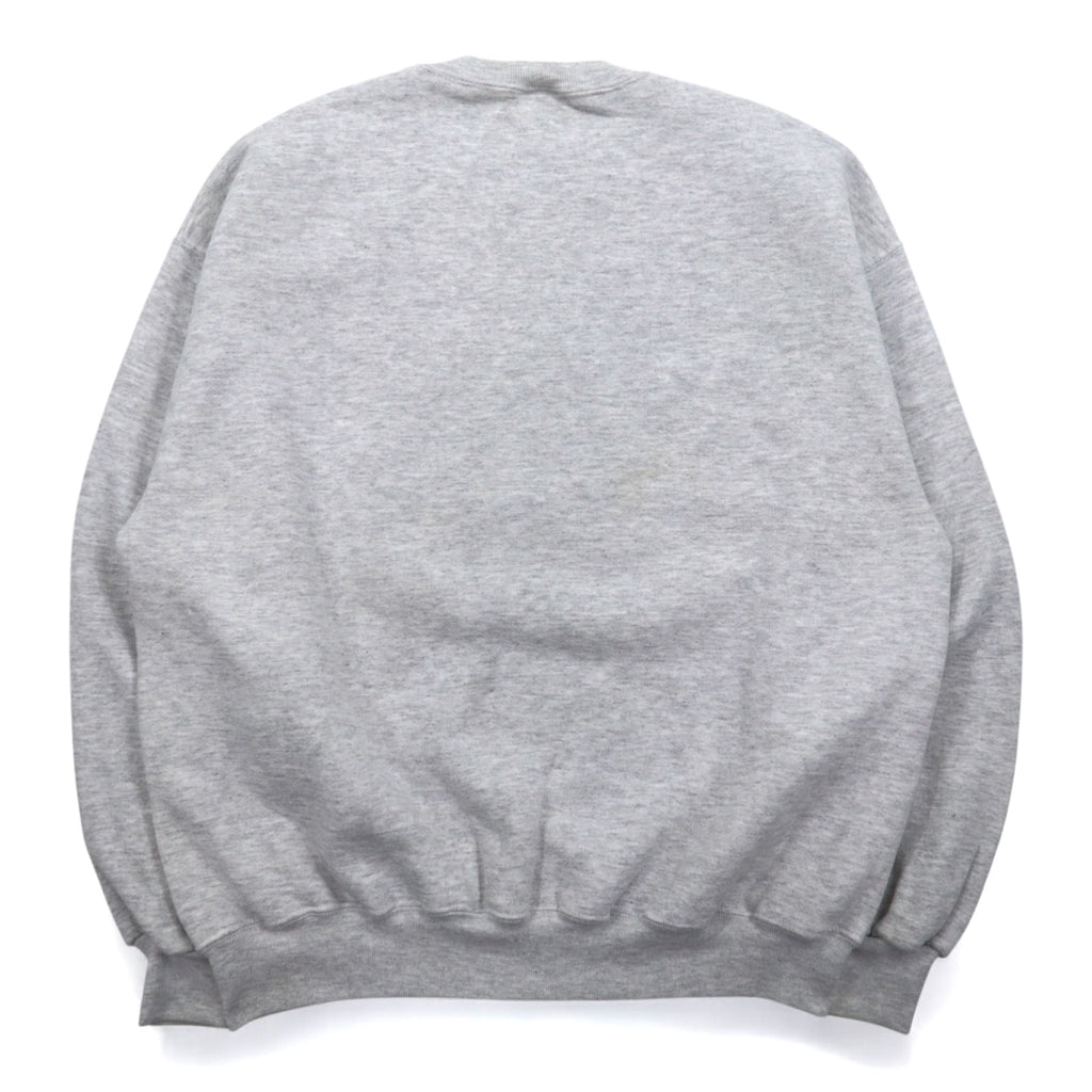 JERZEES Made in USA 90s SUPER SWEATS College Football Print Sweatshirt XL Grey Cotton Fleece Lining NCAA Ohio State Buckeyes Football