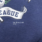 SIGNAL SPORTS USA Made 90s NFL Print Sweatshirt L Navy Cotton DALLAS COWBOYS 1992