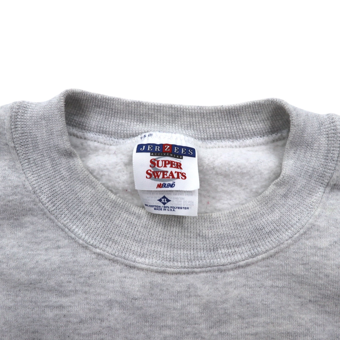 JERZEES Made in USA 90s SUPER SWEATS College Football Print Sweatshirt XL Grey Cotton Fleece Lining NCAA Ohio State Buckeyes Football