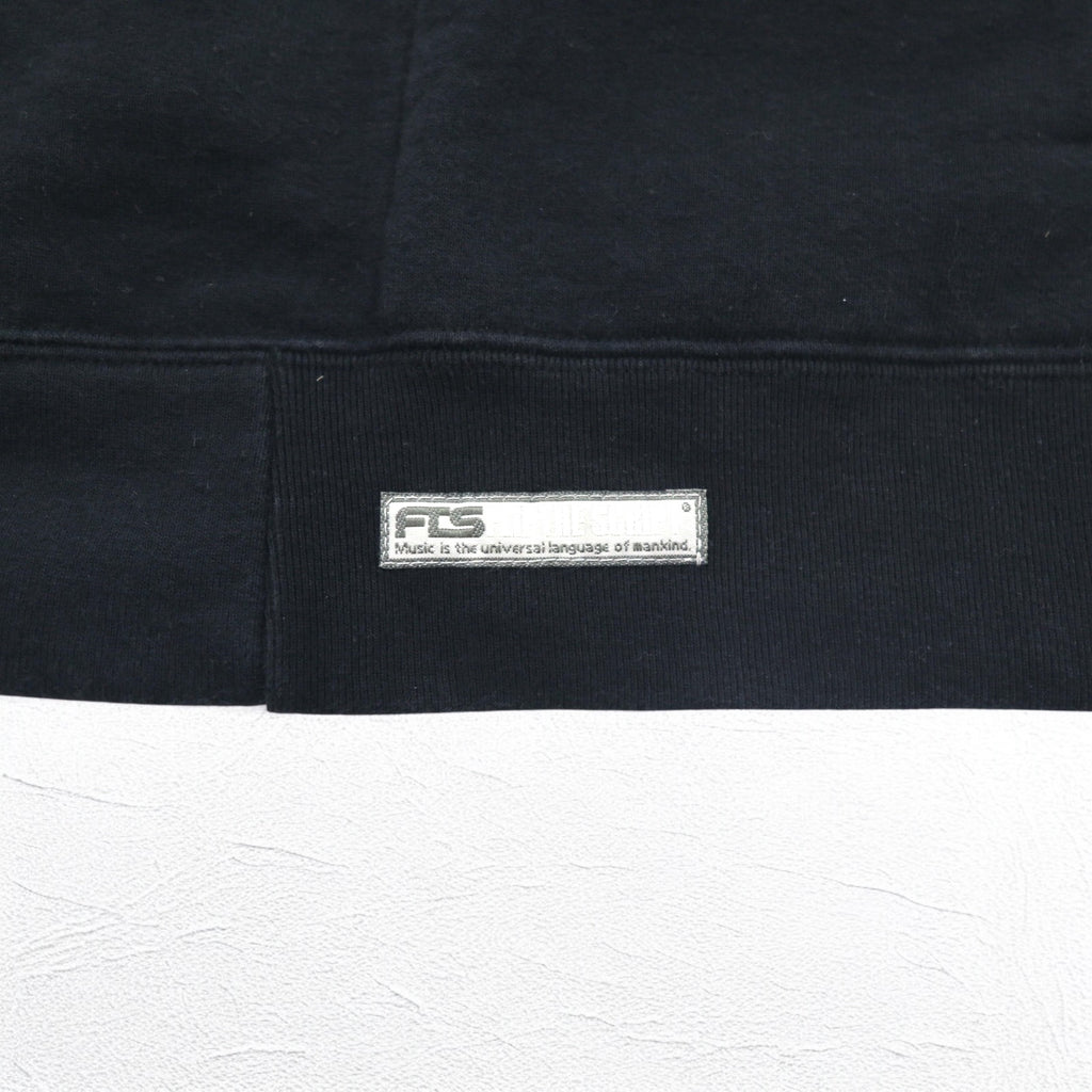 FLIP THE SCRIPT 90s Short Sleeve Sweat Jacket, Stadium Jacket, 2XL, Black, Snap Buttons, Slash Pockets