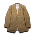 Coach USA-made Old Coach Gun Club Check 2B Tailored Jacket, Size L, Beige, Silk-Blend Wool