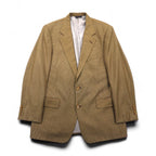 Coach USA-made Old Coach Gun Club Check 2B Tailored Jacket, Size L, Beige, Silk-Blend Wool
