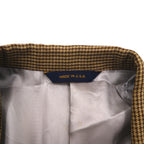 Coach USA-made Old Coach Gun Club Check 2B Tailored Jacket, Size L, Beige, Silk-Blend Wool