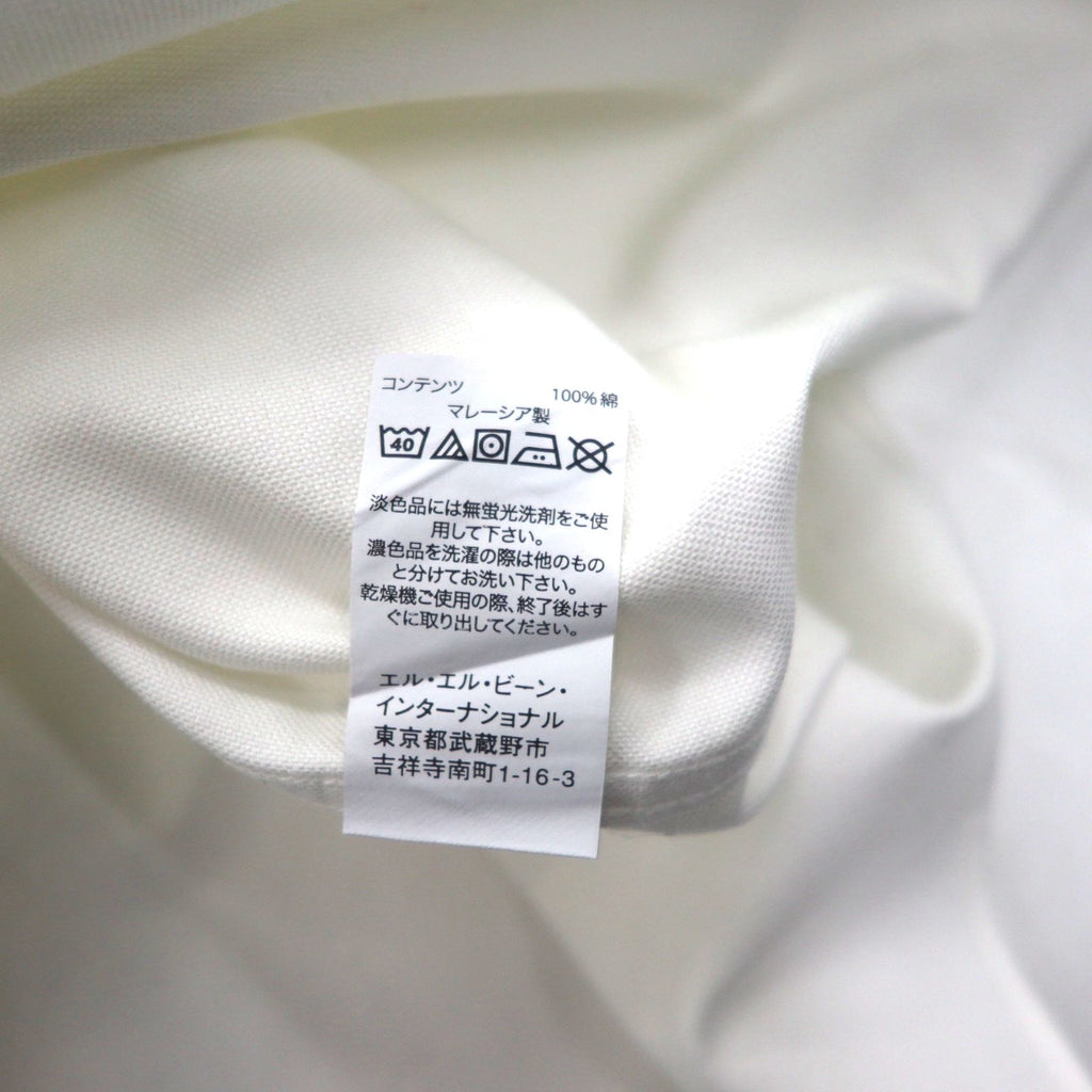 LLBean Oxford Button-Down Shirt, XL, White, Chest Pocket, Slightly Fitted, 256513