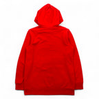 NAPAPIJRI Pullover Hoodie, Medium, Red, Cotton, Fleece Lining, Front Pocket