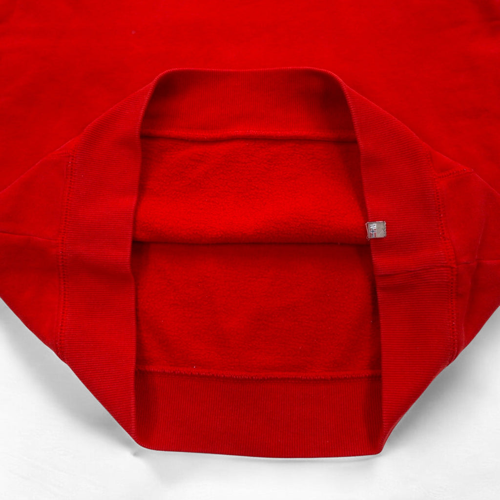 NAPAPIJRI Pullover Hoodie, Medium, Red, Cotton, Fleece Lining, Front Pocket