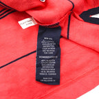 NAUTICA Classic Fit Striped Polo Shirt 2XL Pink Pique Performance Deck Shirt with One Point Logo Embroidery
