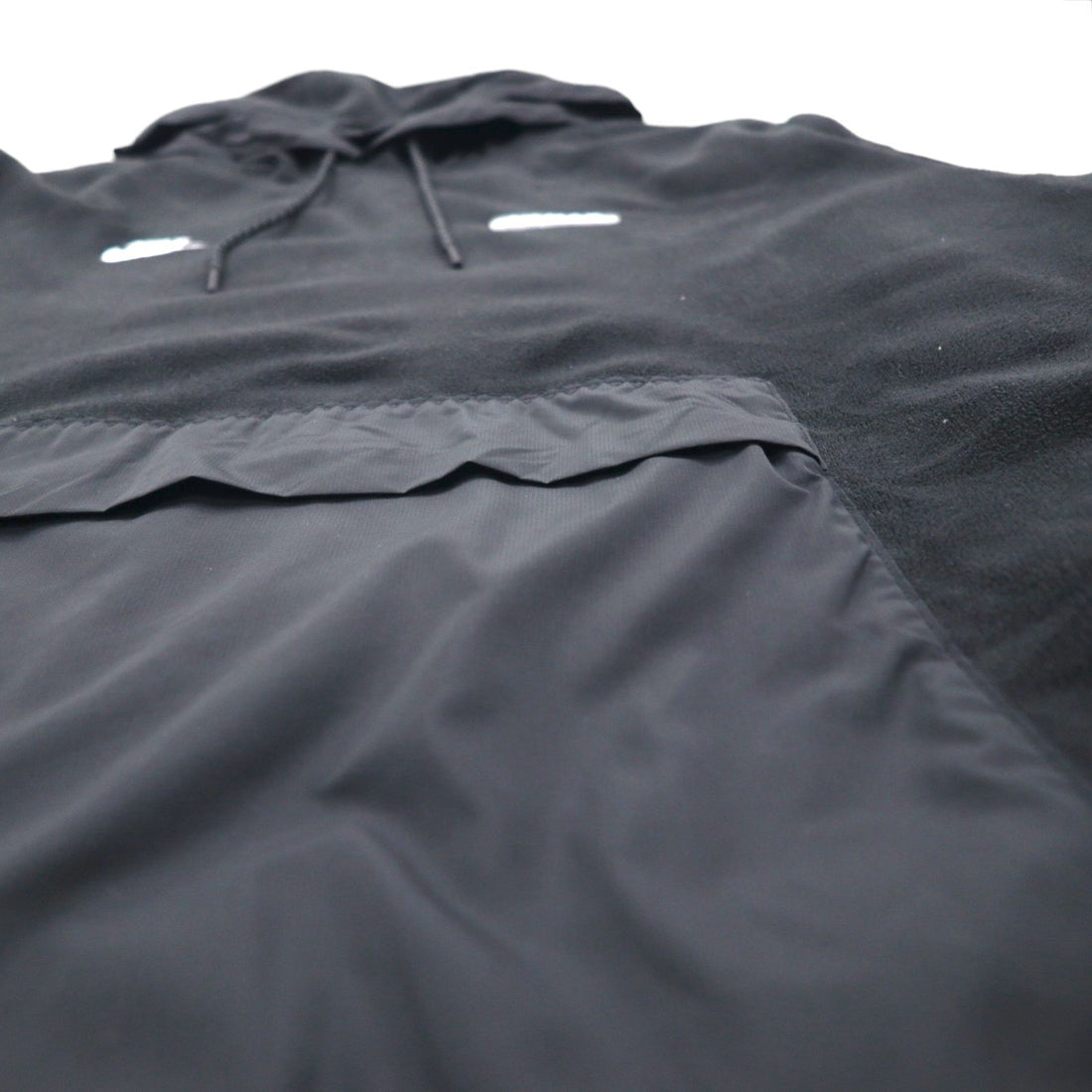 NIKE THERMA-FIT Polar Fleece Hoodie, Size L, Black, Kangaroo Pocket, FN7859-010