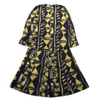 Vintage 90s Japan Made Retro Top and Skirt Set HORIBE Retro Setup Skirt XL All-over Pattern Made in Japan