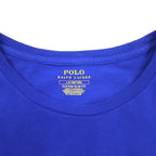 POLO RALPH LAUREN Polo Bear Print T-Shirt L Blue Cotton CUSTOM SLIM FIT