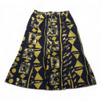 Vintage 90s Japan Made Retro Top and Skirt Set HORIBE Retro Setup Skirt XL All-over Pattern Made in Japan