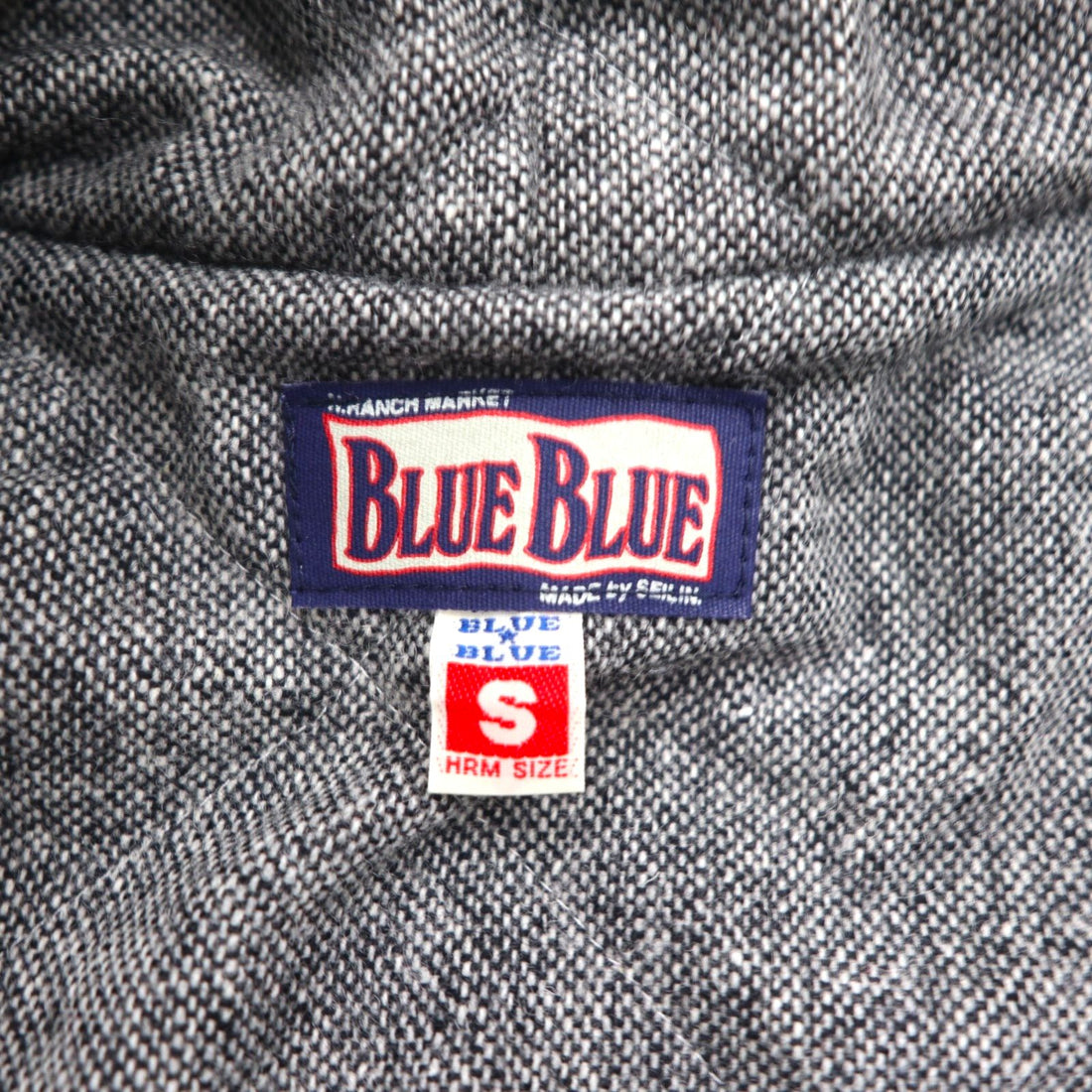 BLUE BLUE Waxed Denim Field Coat, M-51 Mod Coat, Size Small, Indigo, Double Zip, 700041-441, JK1434, Made in Japan