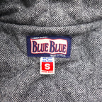 BLUE BLUE Waxed Denim Field Coat, M-51 Mod Coat, Size Small, Indigo, Double Zip, 700041-441, JK1434, Made in Japan