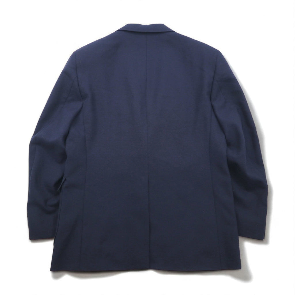 Vintage 90s USA Made Blazer MIKAEL YORK COLLECTION. 90s USA Made 2B Tailored Jacket Blazer, Navy Gabardine, Gold Buttons, Size XL.
