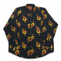 Vintage 90s China Dragon Patterned Shirt DAGACCI Poly Shirt XL Black All-over Pattern Dragon