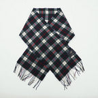 Macy's CLUB ROOM 100% Cashmere Fringe Scarf, LUXURY Green Check, Unused