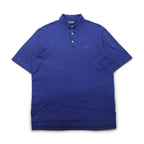 POLO GOLF RALPH LAUREN 90s Pima Cotton Polo Shirt, Size M, Navy, Small Pony Embroidery, Made in Peru