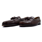 Spanish medallion tassel loafers Mezlan 27.5cm brown leather semi-brogue HAVANA