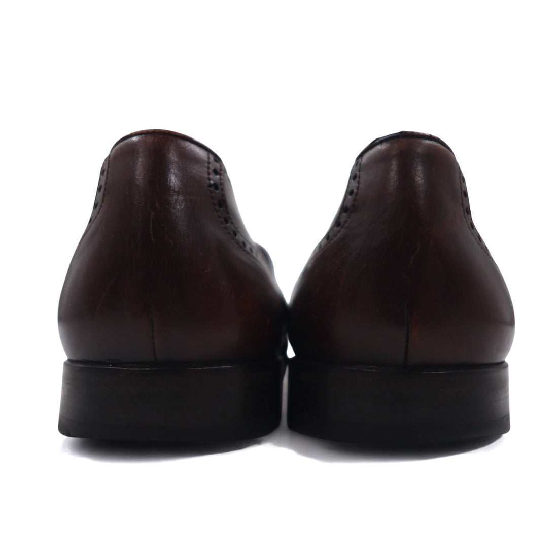 Spanish medallion tassel loafers Mezlan 27.5cm brown leather semi-brogue HAVANA