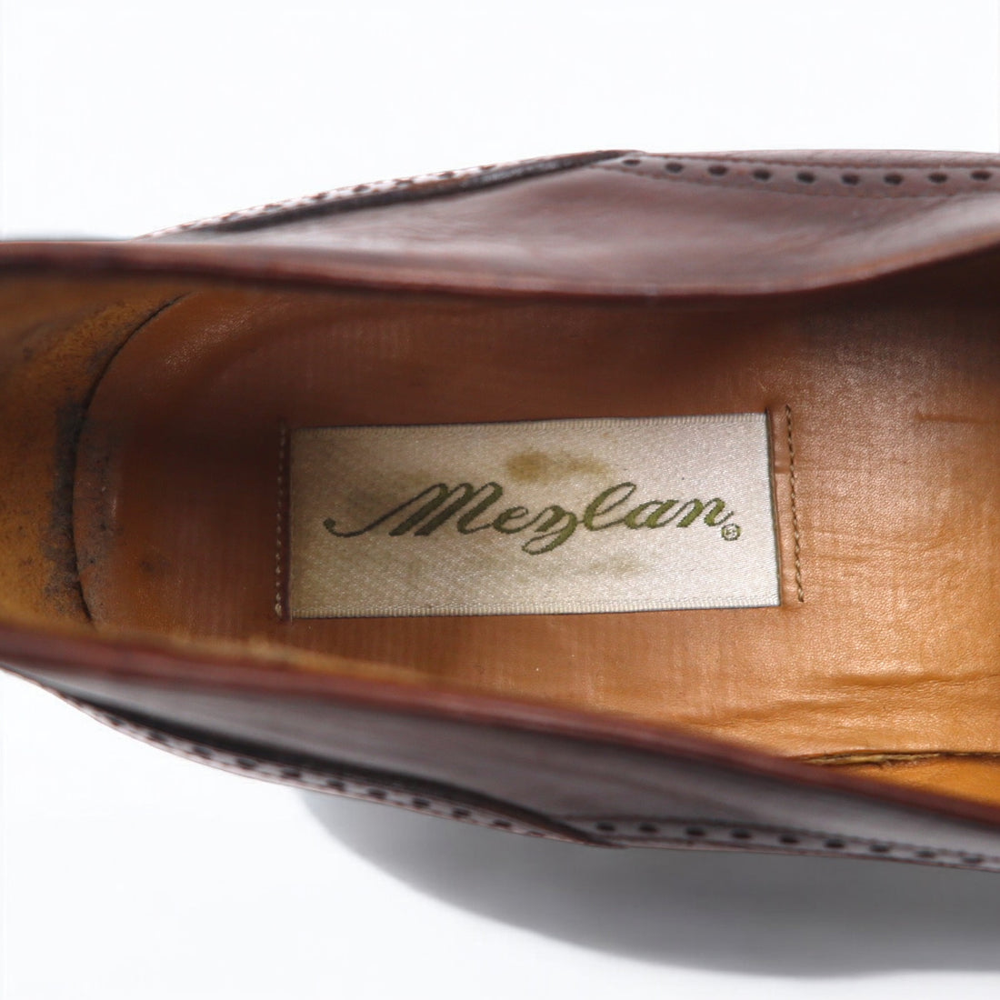 Spanish medallion tassel loafers Mezlan 27.5cm brown leather semi-brogue HAVANA