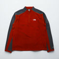 THE NORTH FACE Half-Zip Fleece Jacket, Medium, Red, TKA100, A436, US Standard