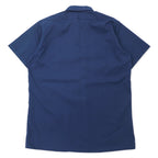 Dickies USA Made Short Sleeve Work Shirt L Navy Polyester Cotton