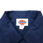 Dickies USA Made Short Sleeve Work Shirt L Navy Polyester Cotton