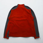 THE NORTH FACE Half-Zip Fleece Jacket, Medium, Red, TKA100, A436, US Standard