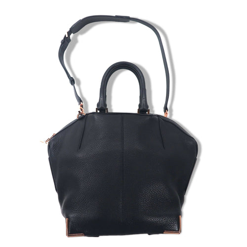 Alexander Wang Emile 2WAY Shoulder Bag Handbag Black Leather Grained Leather EMILE