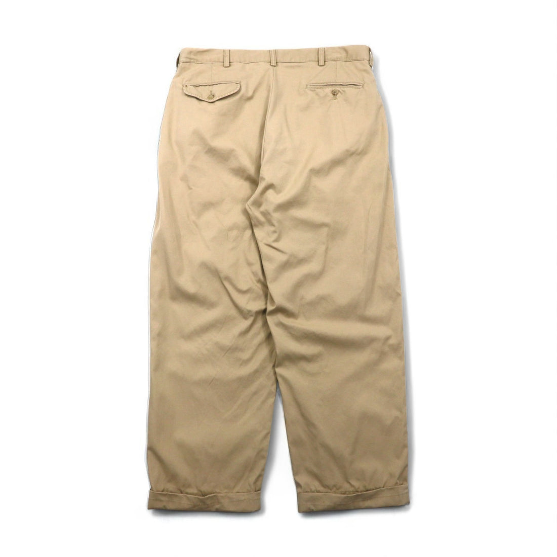 Polo by Ralph Lauren 90s Hammond Pant, 2-pleat wide-leg chino pants, size L, beige, cotton