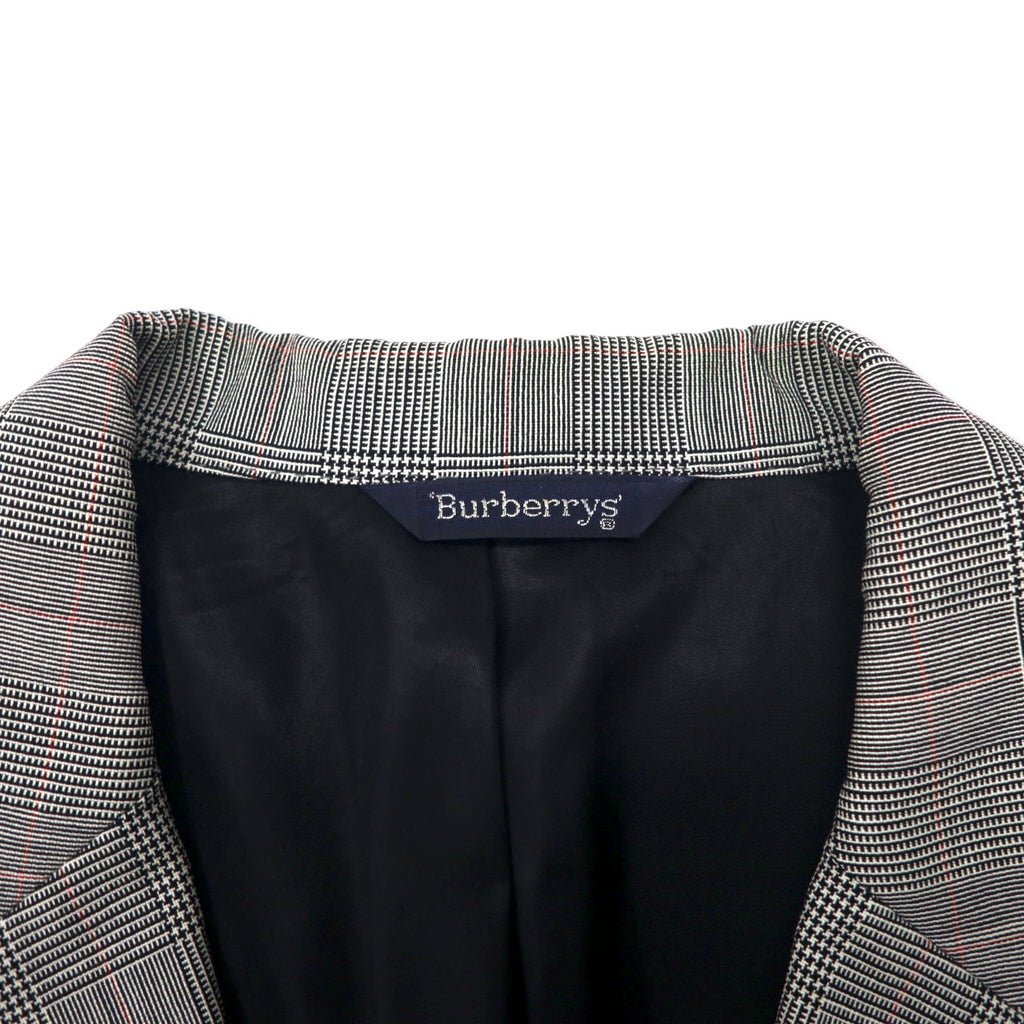 Burberrys USA Old Glen Check 2B Tailored Jacket L Gray Wool SAKS FIFTH AVENUE