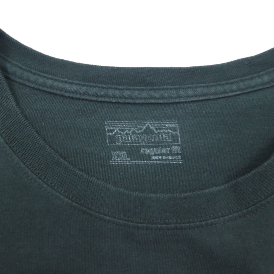 Patagonia Shop Sticker Cotton Long Sleeve T-Shirt, Size L/S, Size 2XL, Green, Organic Cotton, Product Number 39040, Made in Mexico