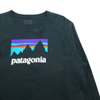 Patagonia Shop Sticker Cotton Long Sleeve T-Shirt, Size L/S, Size 2XL, Green, Organic Cotton, Product Number 39040, Made in Mexico