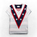 yoshio kubo × LOVELESS V-neck T-shirt M White Star pattern GUILD PRIME exclusive Made in Japan