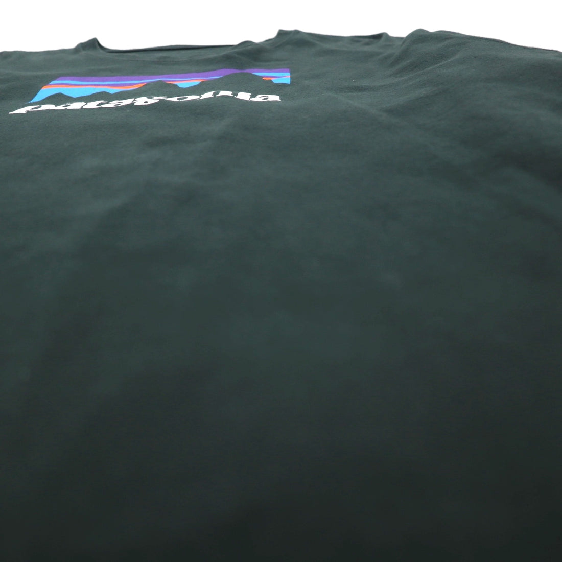Patagonia Shop Sticker Cotton Long Sleeve T-Shirt, Size L/S, Size 2XL, Green, Organic Cotton, Product Number 39040, Made in Mexico