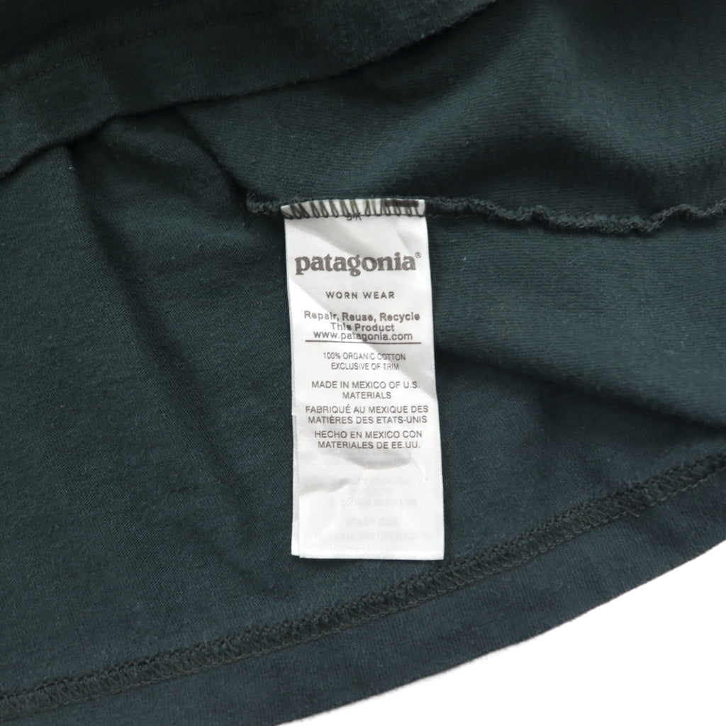 Patagonia Shop Sticker Cotton Long Sleeve T-Shirt, Size L/S, Size 2XL, Green, Organic Cotton, Product Number 39040, Made in Mexico