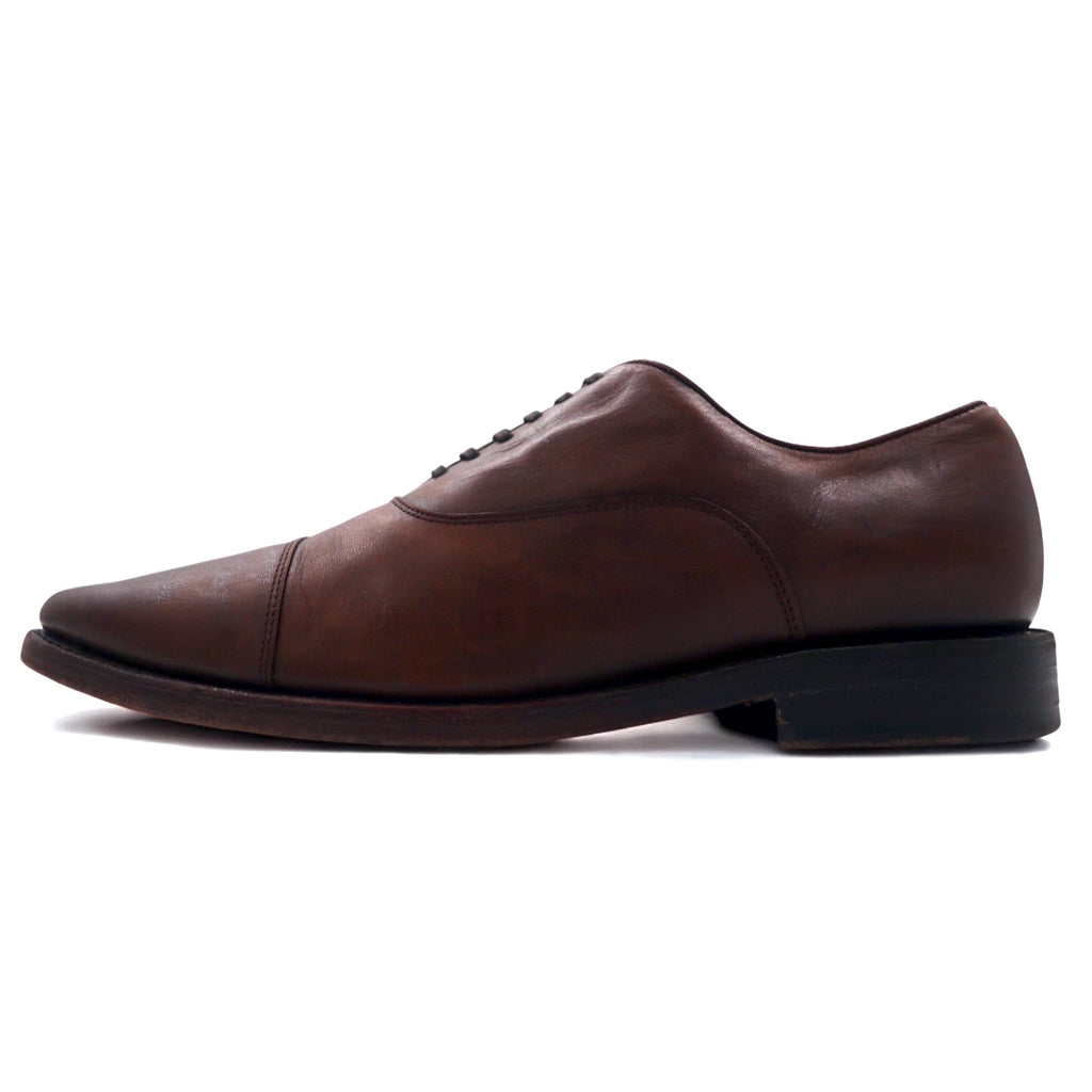 Thursday Boot Company Straight Tip Oxford Dress Shoes 28cm Brown Leather Limited Edition New York Designed HAND CRAFTED Made in Mexico
