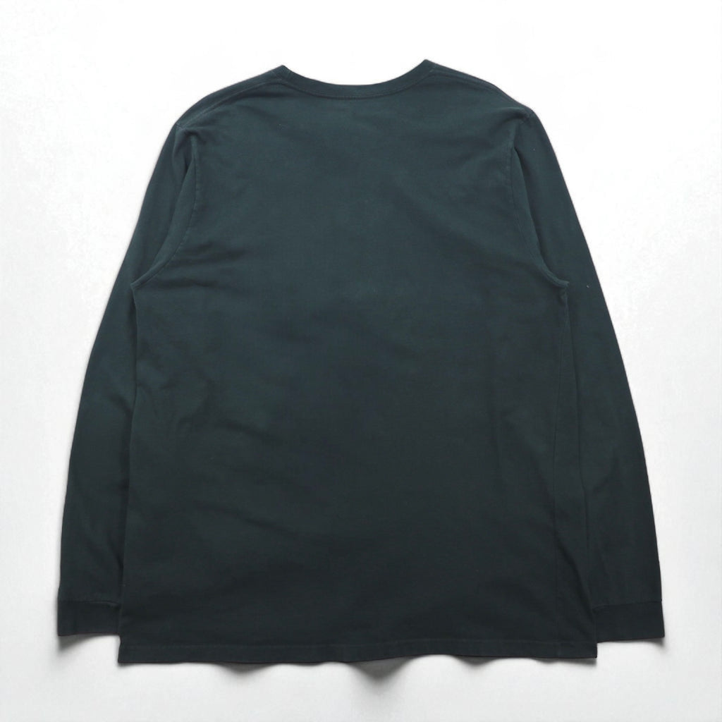 Patagonia Shop Sticker Cotton Long Sleeve T-Shirt, Size L/S, Size 2XL, Green, Organic Cotton, Product Number 39040, Made in Mexico