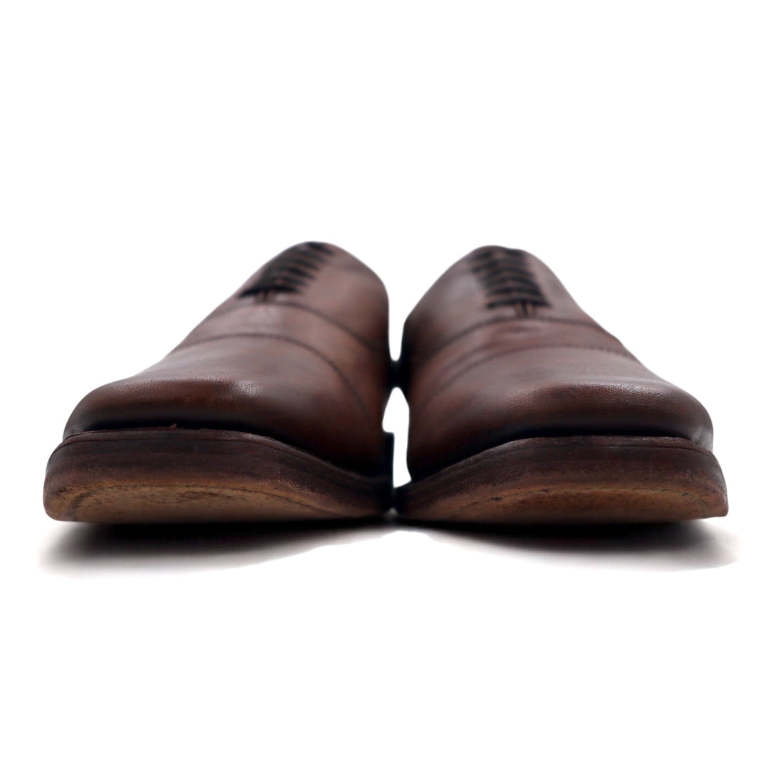 Thursday Boot Company Straight Tip Oxford Dress Shoes 28cm Brown Leather Limited Edition New York Designed HAND CRAFTED Made in Mexico
