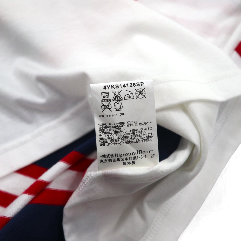 yoshio kubo × LOVELESS V-neck T-shirt M White Star pattern GUILD PRIME exclusive Made in Japan