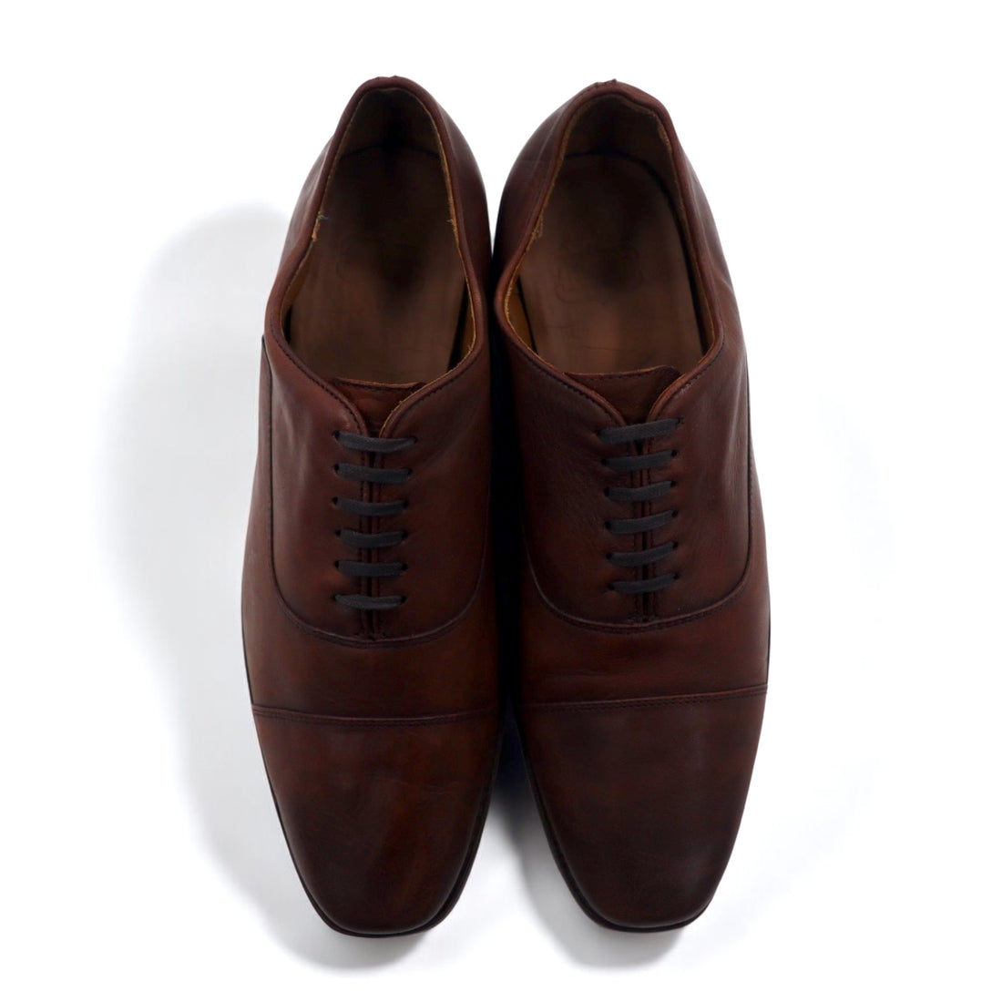 Thursday Boot Company Straight Tip Oxford Dress Shoes 28cm Brown Leather Limited Edition New York Designed HAND CRAFTED Made in Mexico
