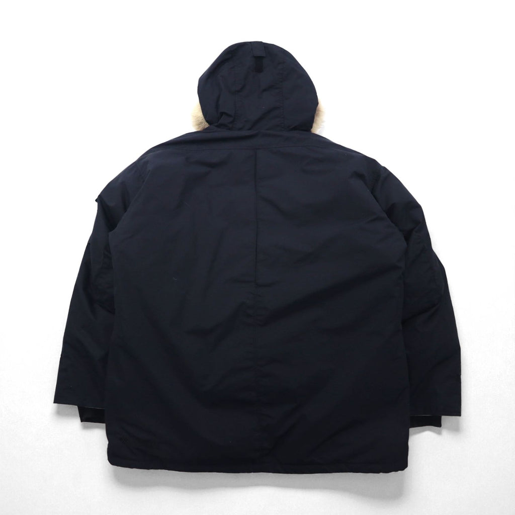 Columbia Ice Wind Parka Down Jacket, XL, Black, Detachable Fur, Drawcord, XM5329