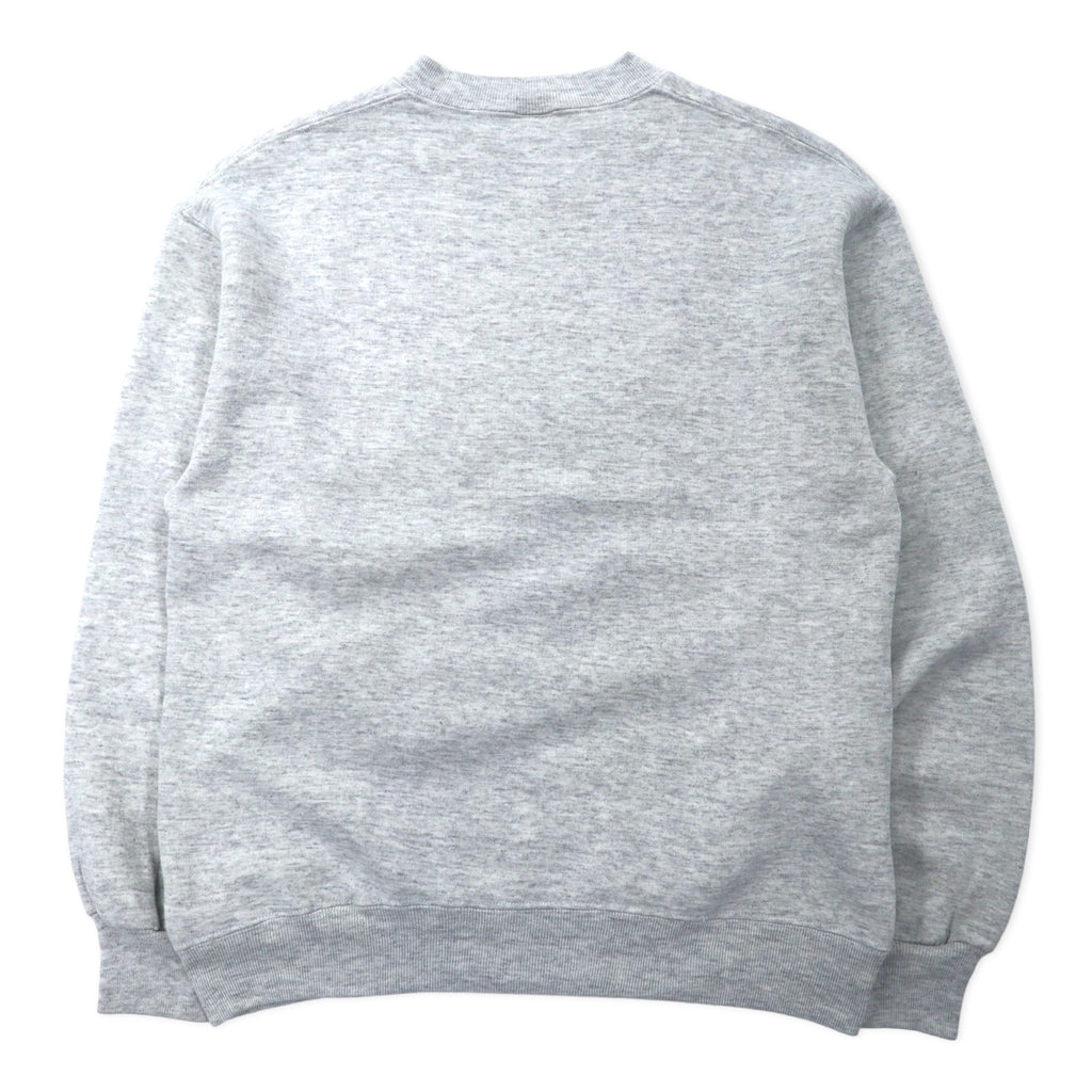 JERZEES USA製 90年代 SUPER SWEATS ユニオンジャック プリント スウェット M グレー コットン ENGLAND