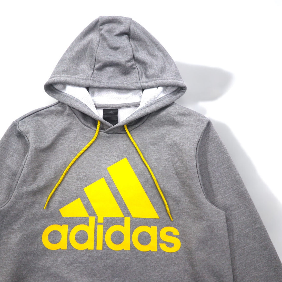 adidas Essentials Big Logo Pullover Hoodie S Grey CLIMALITE AZ2564