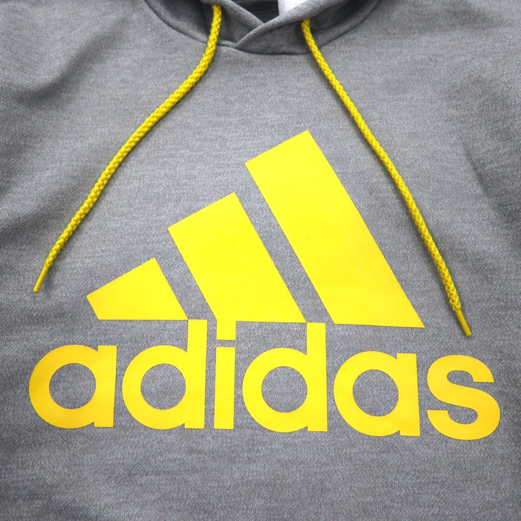 adidas Essentials Big Logo Pullover Hoodie S Grey CLIMALITE AZ2564