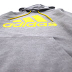 adidas Essentials Big Logo Pullover Hoodie S Grey CLIMALITE AZ2564