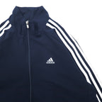 adidas Track Jacket Jersey S Navy Polyester 3 Stripes One Point Logo Embroidery CLIMA 365